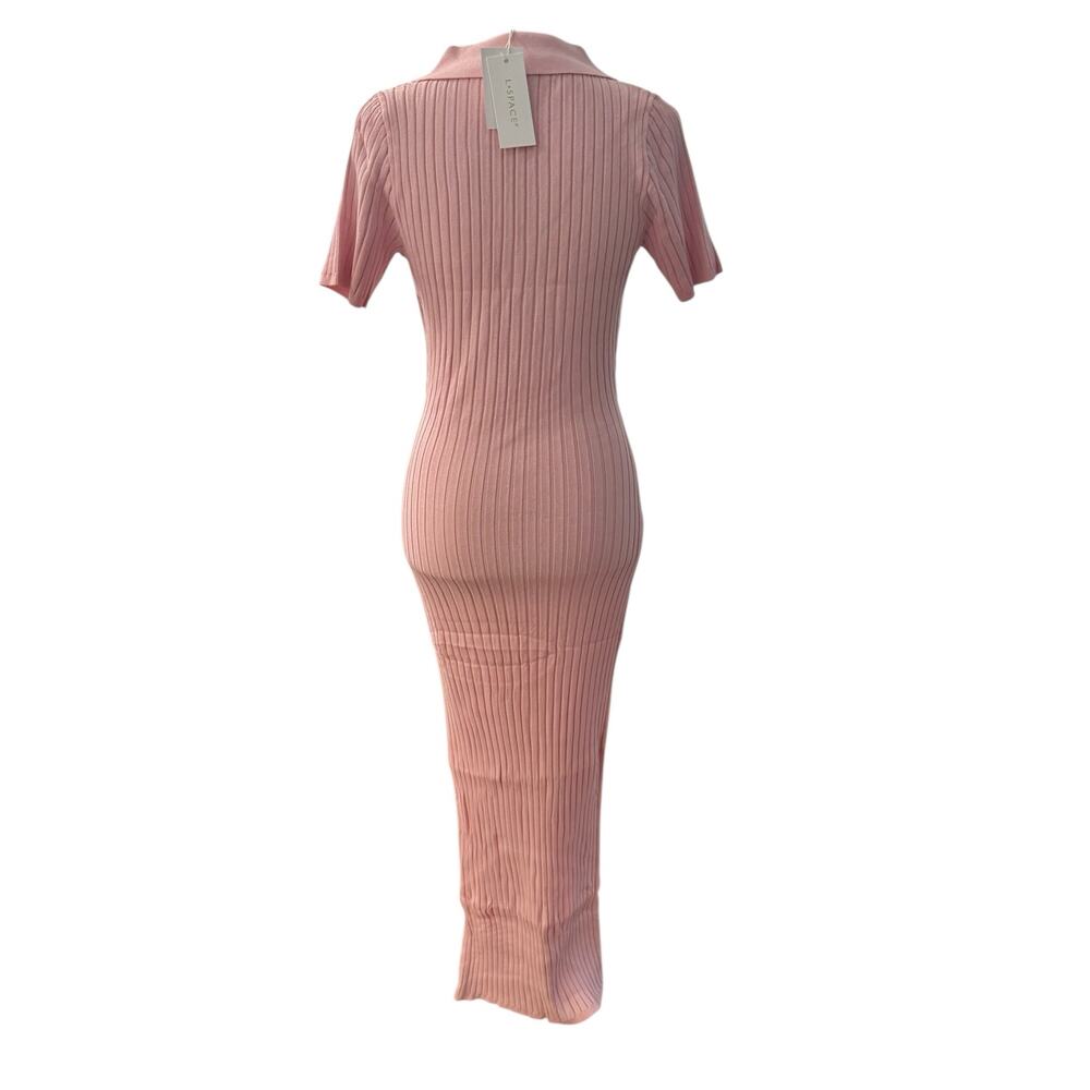 NWT! L*Space Lena Cutout Collared Bodycon Maxi Dress - Size Large - Picture 8 of 9